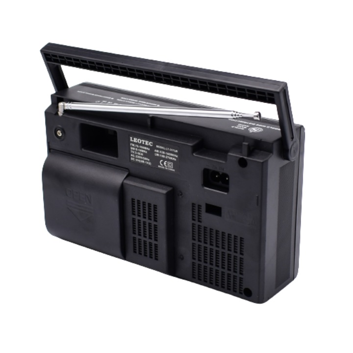 Radio Portabil, FM, AM, TV, LW, SW 5 benzi, LEOTEC LT-317LW