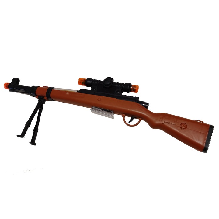 Mitraliera cu stativ, sunete si lumina laser - 60 cm