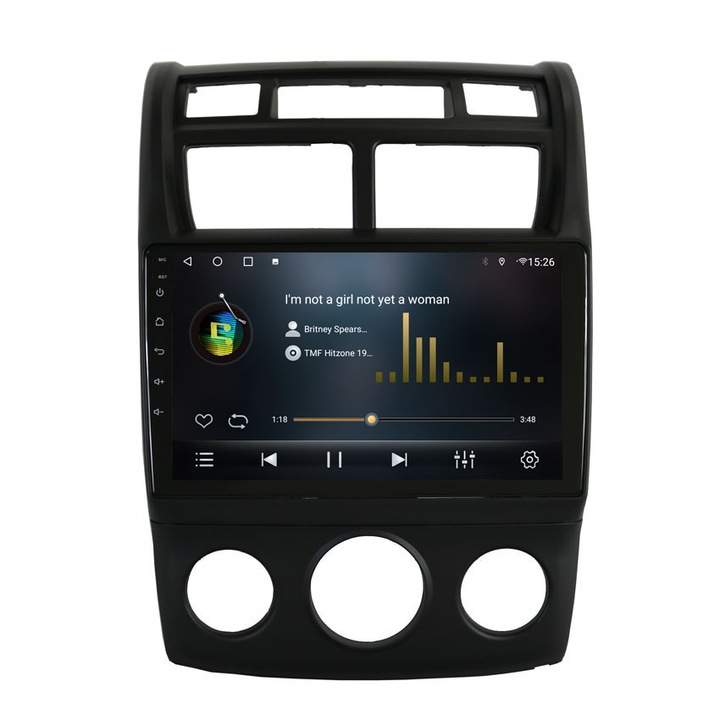 Мултимедия IzziShop, Съвместима с KIA Sportage 2, 1/16GB, Черна