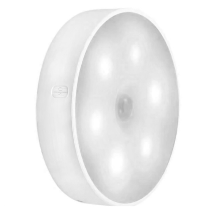 CLD -Care Love Devotion mozgásérzékelős LED lámpa, 4 darabos készlet, világítási szög 120 fok, aktiválási sugár 4-6 méter, mágneses rögzítés, fehér fény