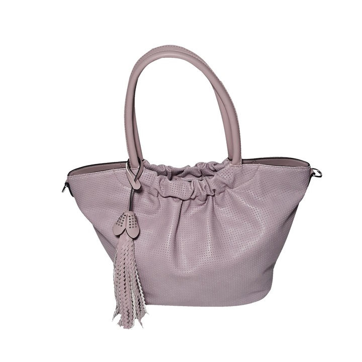 Női táska, alkalmi, lila-lila, 46x30x17 cm