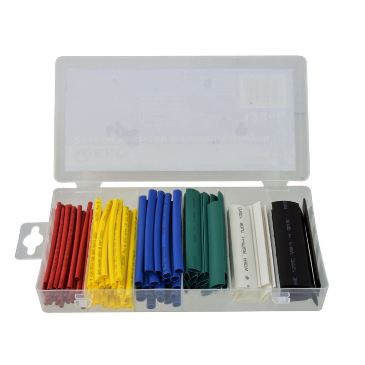 Set tuburi termoretractabile 128 buc GEKO G02813