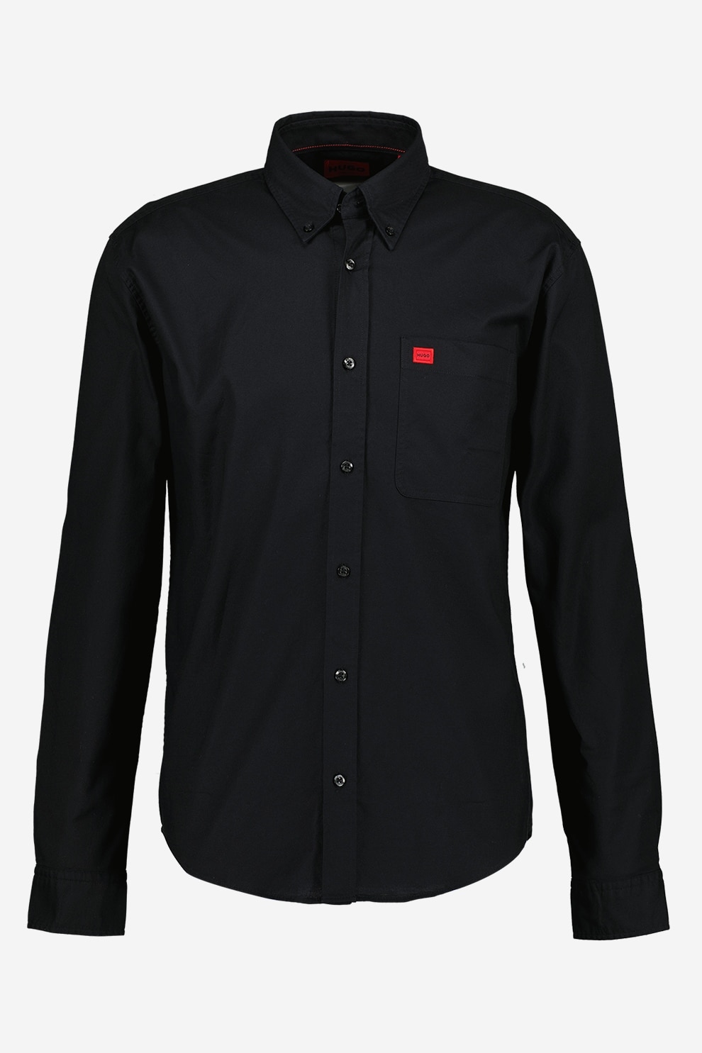 HUGO, Camasa slim fit cu buzunar pe piept Evito, Negru, M