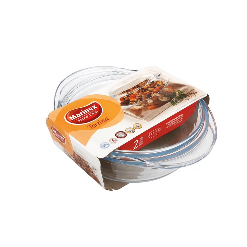 Vas termorezistent oval cu capac Marinex, 2,8 L