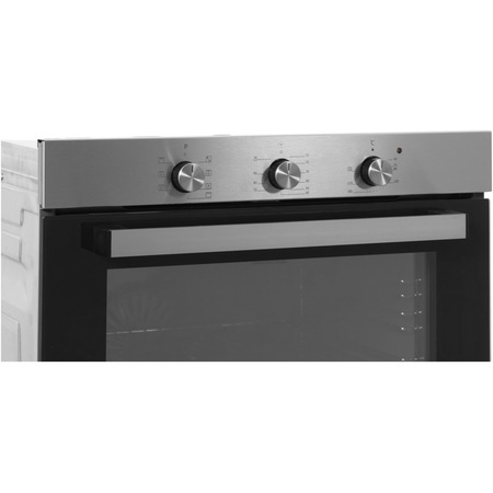 Cuptor incorporabil Daewoo DWBIO-8108IX, Electric, 80 l, Panou slim inox, 8 functii, 3 butoane, Timer mecanic, Inox