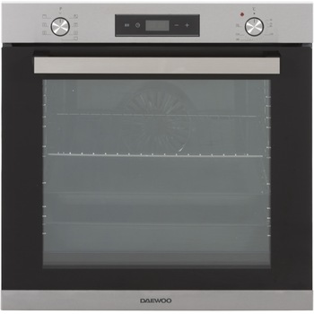 Cuptor incorporabil Daewoo DWBIO-8408IX, Electric, 80 l, Panou slim inox, 8 functii, 2 butoane push, Timer digital cu touch, Inox