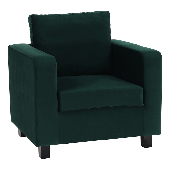Luana изумрудено зелено кресло с текстилна тапицерия 87x78x85 см