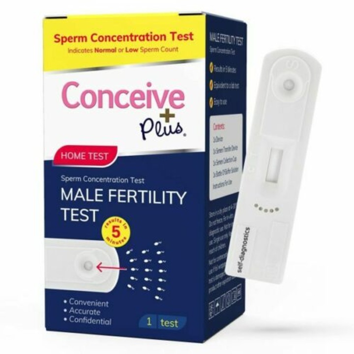 Дискретен домашен тест Conceive Plus Male Fertility, 1 бр