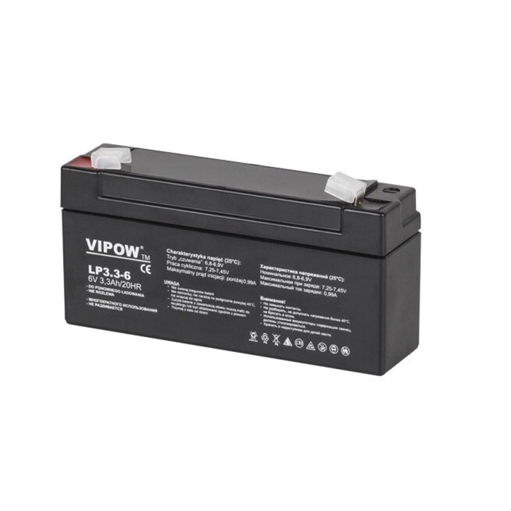 Acumulator Gel Plumb, 6v 3.3ah, Vipow