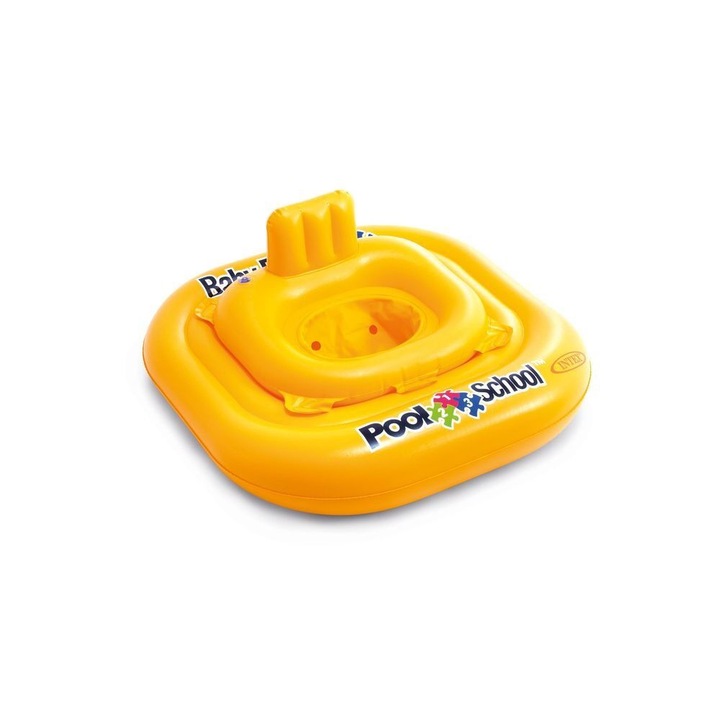 Intex Pool School csónak, 1-2 év, 79 x 79 cm, bakelit, sárga