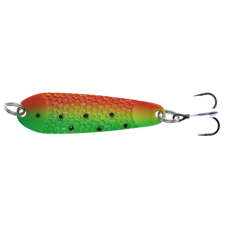 Lingurita oscilanta Hitfish Asp Hunter pentru pescuitul la avat, 5.7cm, 14gr, 99 Fluo Trout/Nickel