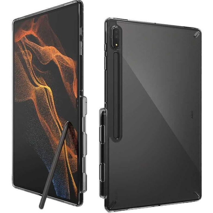Противоударен Калъф за SAMSUNG Tab S8 Ultra Book, RINGKE Fusion X Case, Черен