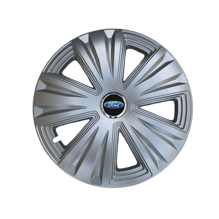 Set 4 capace roti Glory cromat R15 pentru gama auto Ford