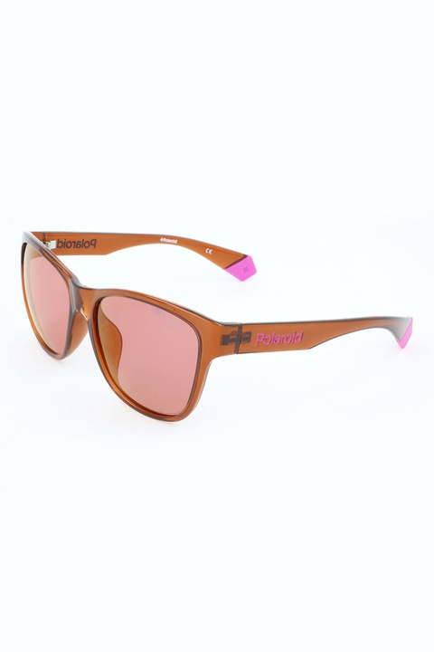 Polaroid, Унисекс поляризирани слънчеви очила, Карамелно кафяво, 58-17-140