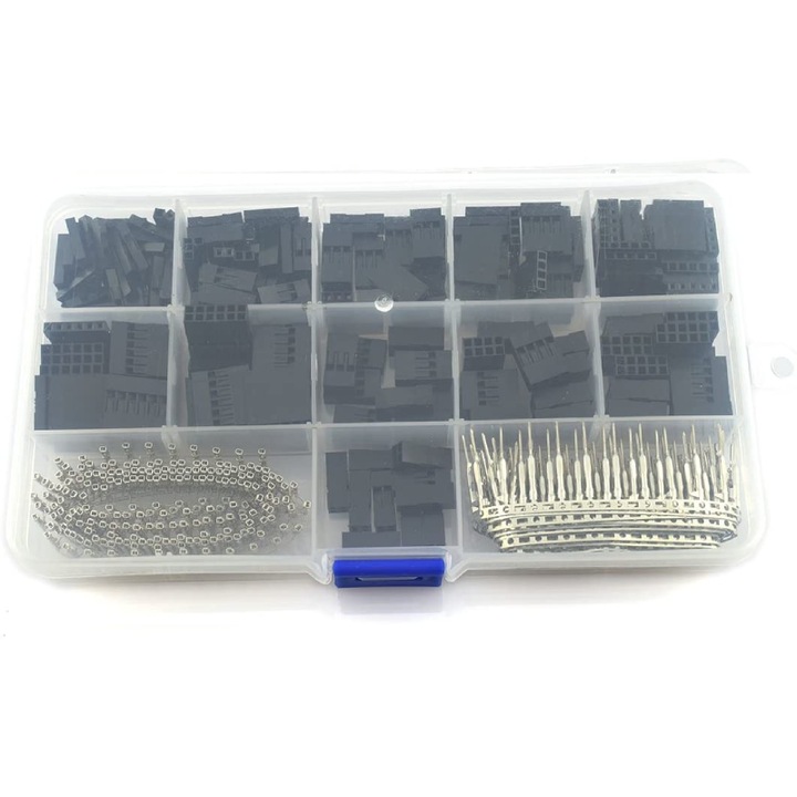 Комплект конектори Dupont майка-баща 2.54мм 620 части