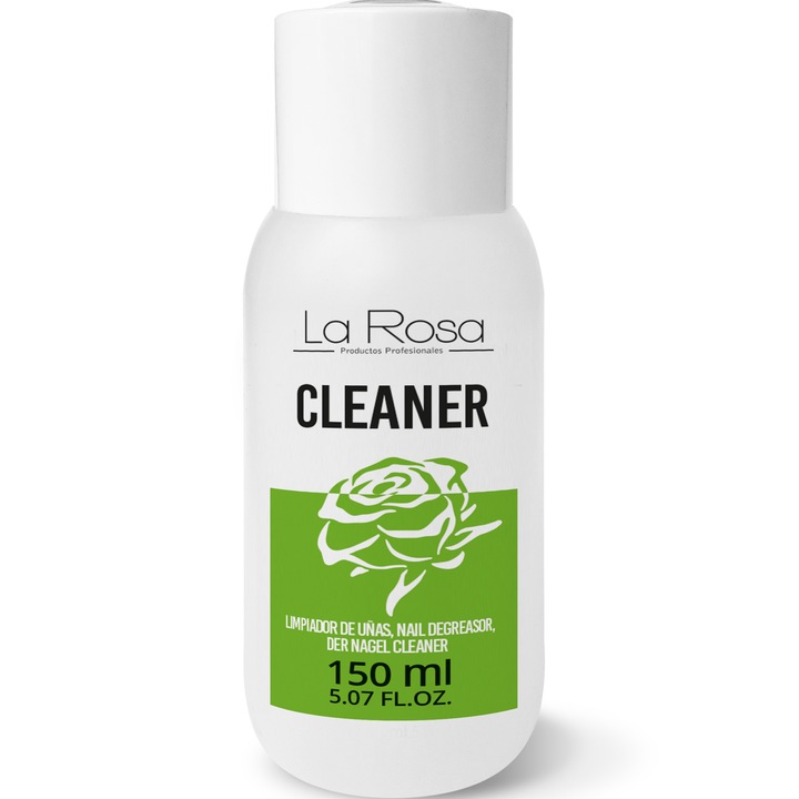 LaRosa Degresant profesional pentru unghii - Nail Cleaner - Pregatire si curatare pentru manichiura cu gel UV/LED - 150 ml