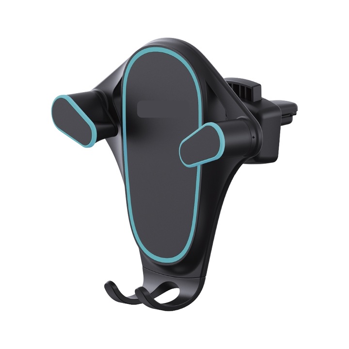 Autós tartó, univerzális mágneses, mobiltelefonhoz, markolat a szellőzőn, Gravity Lock, Fekete, TLF-BBL5224