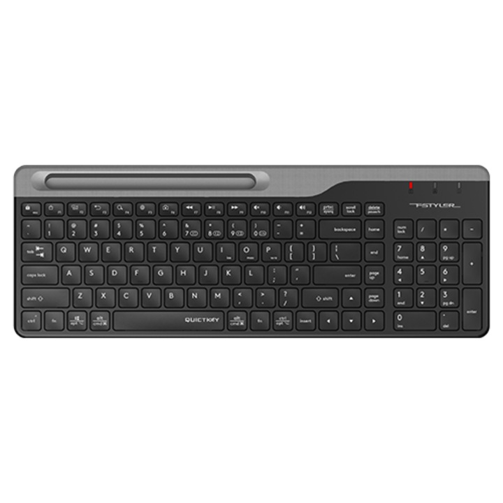 Клавиатура A4Tech Fstyler FBK25, безжична, кирилизирана, 2.4 GHz, Bluetooth, черна