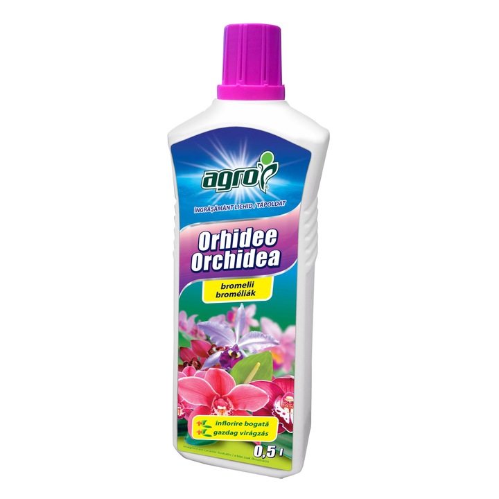 Ingrasamant pentru orhidee Agro CS, lichid, 500 ml, promoveaza inflorirea bogata