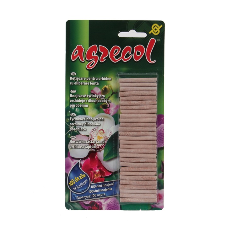 Ingrasamant pentru orhidee Agrecol, betisoare, 30 buc, asigura o nutritie completa