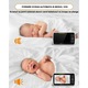Бебефон и безжична аудио-видео камера за наблюдение на бебета, LikeSmart EyeBaby™, HD XXXL 5-инчов LCD екран, завъртане на 355°, нощен режим, двупосочен, мониторинг на температурата, приспивни песни