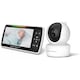 Бебефон и безжична аудио-видео камера за наблюдение на бебета, LikeSmart EyeBaby™, HD XXXL 5-инчов LCD екран, завъртане на 355°, нощен режим, двупосочен, мониторинг на температурата, приспивни песни