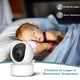 Бебефон и безжична аудио-видео камера за наблюдение на бебета, LikeSmart EyeBaby™, HD XXXL 5-инчов LCD екран, завъртане на 355°, нощен режим, двупосочен, мониторинг на температурата, приспивни песни