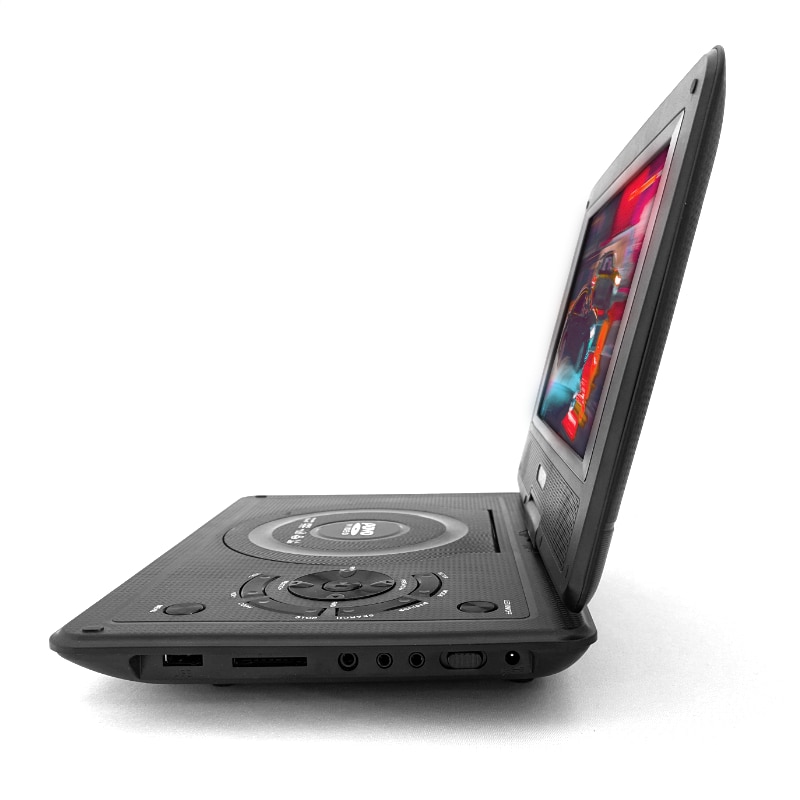 Tether gossip motion DVD player portabil, 9.8", Functie TV analogica, Card SD/USB/Jack 3.5mm,  Negru - eMAG.ro