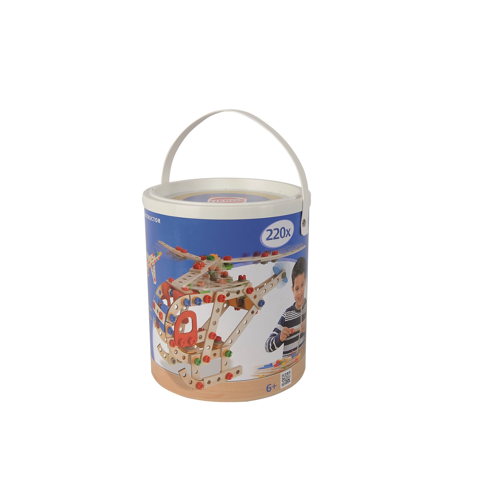 Set de constructie Eichhorn Heros Constructor, Elicopter din lemn