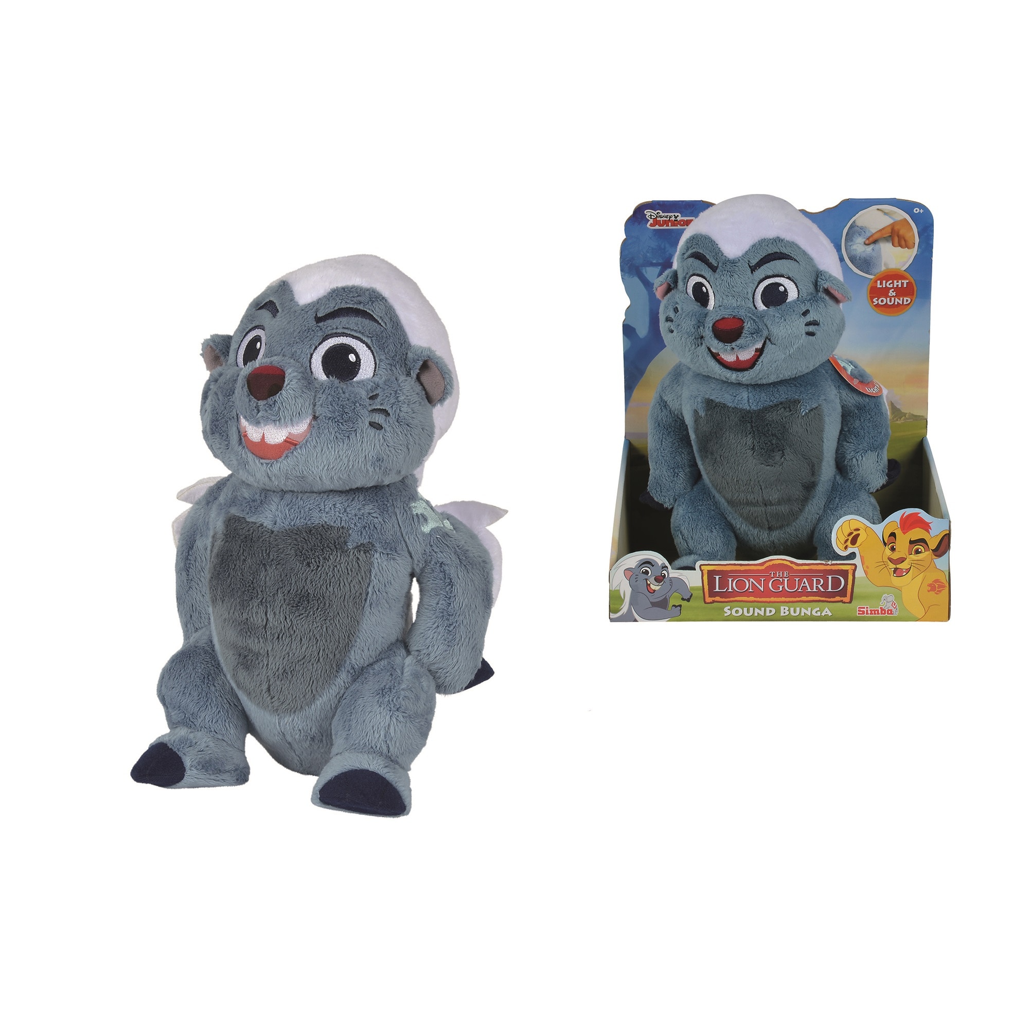 Jucarie de plus Simba, Garda Leu, Bunga cu lumini si sunete, 35 cm