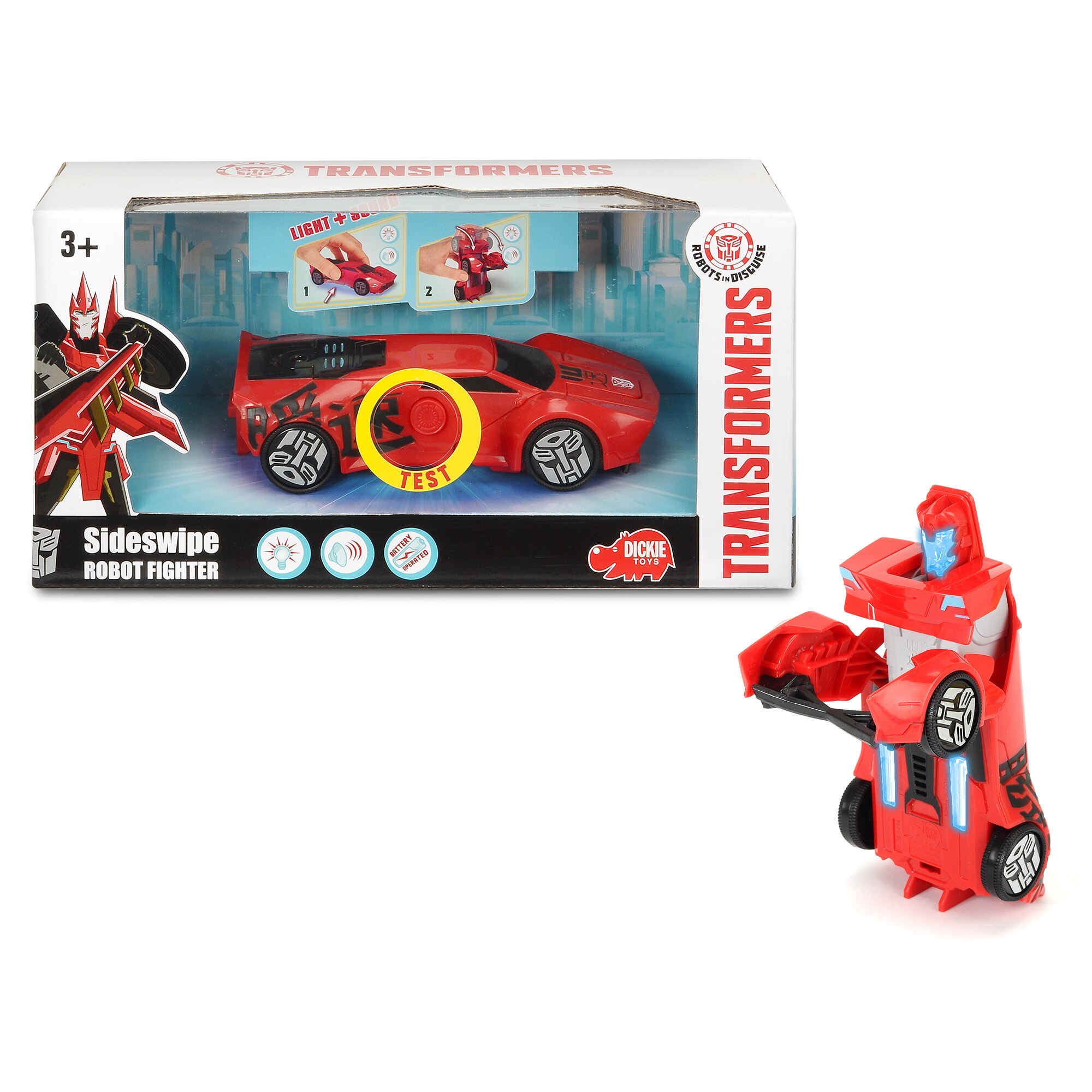 Figurina Transformers, Sideswipe cu lumini si sunete