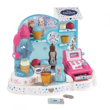 Masina de inghetata Smoby, Frozen cu casa de marcat si accesorii Masina de inghetata Smoby, Frozen cu casa de marcat si accesorii