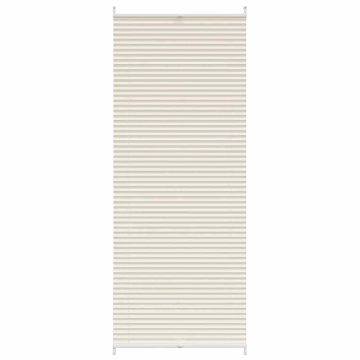 Jaluzea plisata vidaXL, crem, 70x200 cm 240632