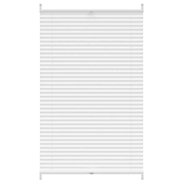 Jaluzea plisse vidaXL, alb, 90x100 cm, pliuri 240605