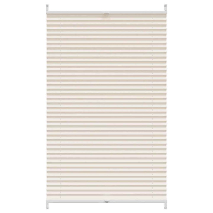 Jaluzea plisata vidaXL, crem, 70x150 cm 240631