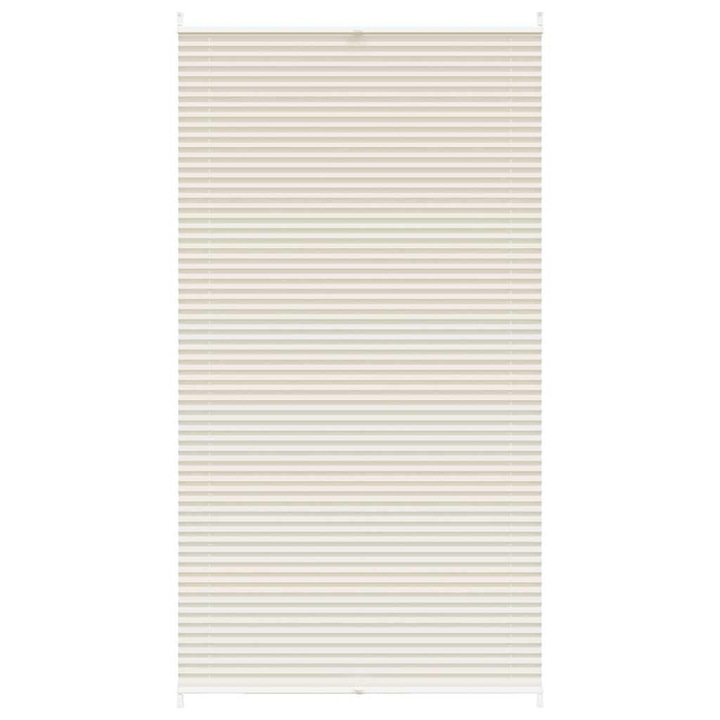 Jaluzea plisata vidaXL, crem, 110x200 cm 240648
