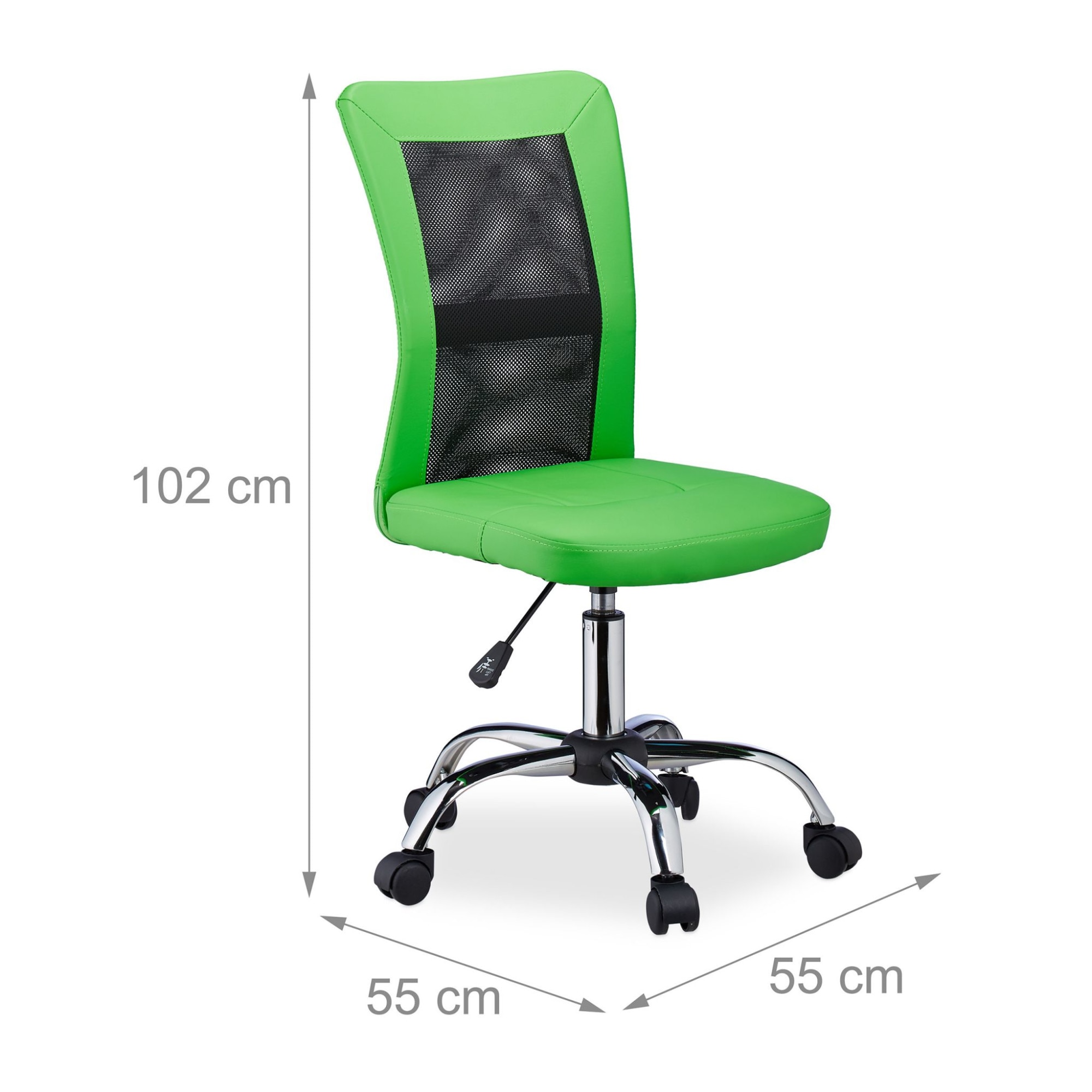 Be careful husband bound Scaun de birou ergonomic, confortabil si modern, verde/negru, Relaxdays -  eMAG.ro