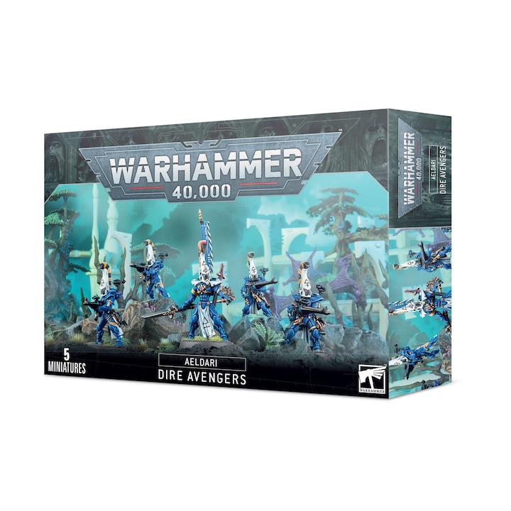 Игра Dire Avengers Aeldari, Games Workshop, Грей