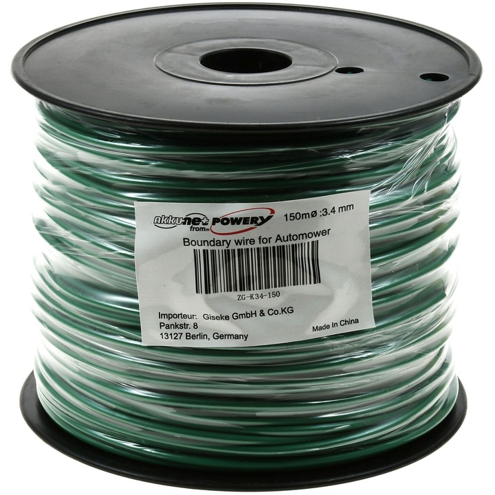 Cablu delimitare de 150 m pentru masina de tuns iarba robotizata Gardena, Husqvarna Automower 3,4mm
