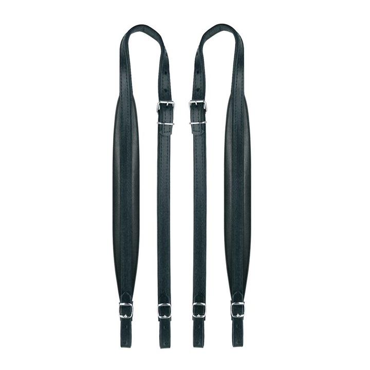 Set 2 curele acordeon, Boston 45XLS, 120 basi, piele, 102-107 x 4.5 cm