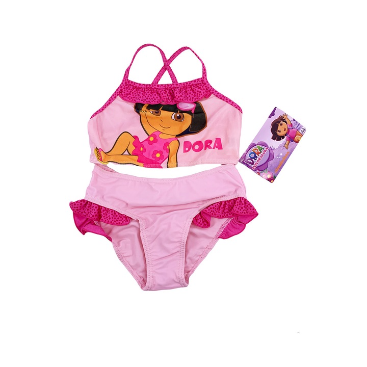 Fürdőruha lányoknak 26020, 2 db, Rózsaszín, 116 CM