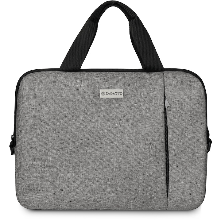 Zagatto, Laptop táska, nylon / poliészter, 15,6 '', szürke