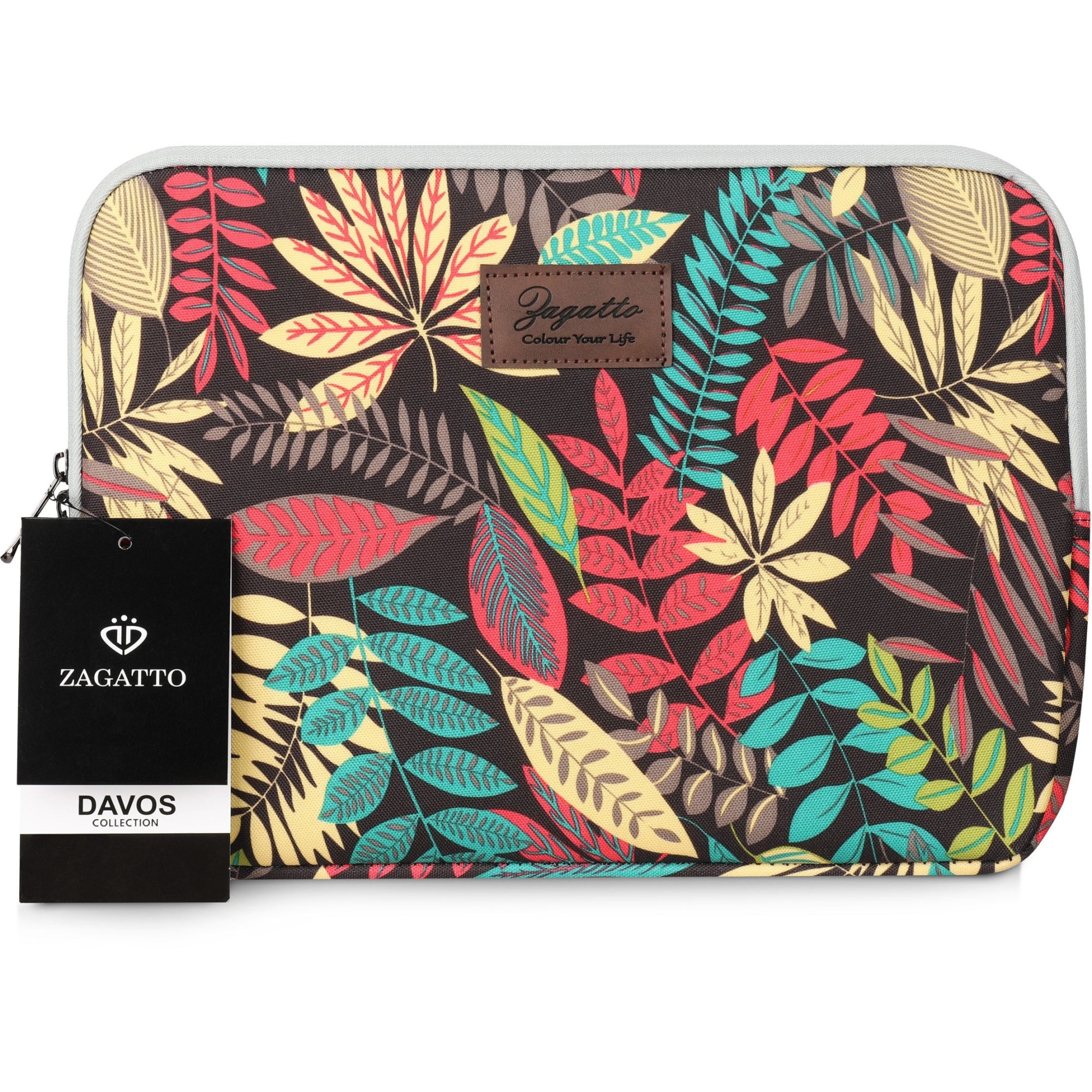 Husa laptop, Zagatto, Multicolora, Impermeabila, Compatibila cu MacBook PRO 13" si 13,3”, MacBook Air 13" si 13,3”, MacBook Pro 14" si 14,2", Dimensiuni 35,5x26x2 cm, Casual, ZG634
