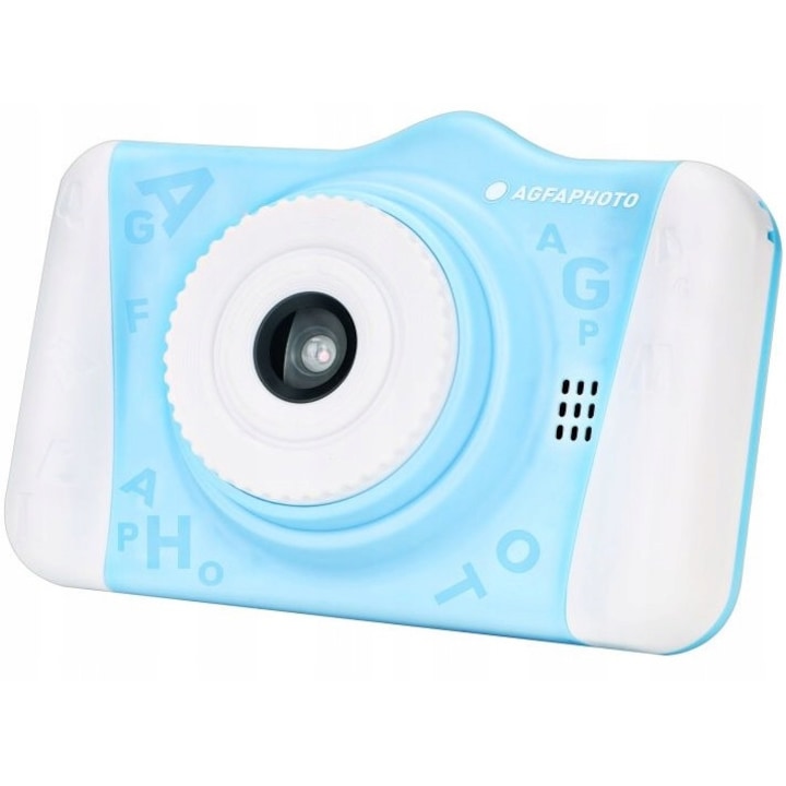 Aparat foto digital compact cu o camera video pentru copii Agfa, Albastru