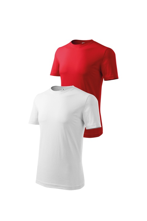 Set 2 tricouri de barbati, Malfini, Classic, mix 1, Rosu/Alb