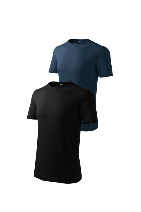 Set 2 tricouri de barbati, Malfini, Classic, mix 3, Negru/Bleumarin