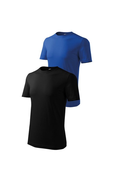 Set 2 tricouri de barbati, Malfini, Classic, mix 3, Negru/Albastru royal