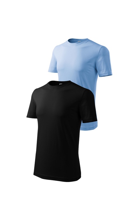 Set 2 tricouri de barbati, Malfini, Classic, mix 3, Negru/Albastru deschis