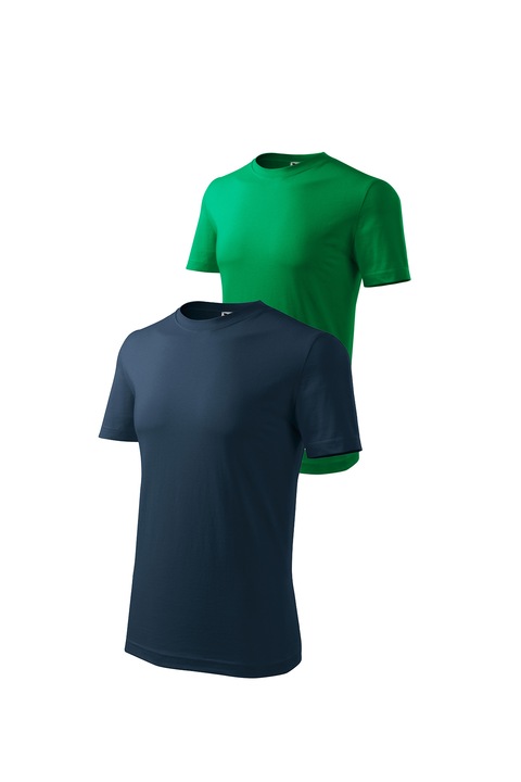 Set 2 tricouri de barbati, Malfini, Classic, mix 3, Verde Mediu/Bleumarin