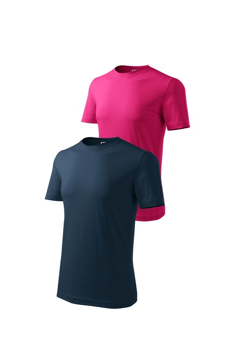 Set 2 tricouri de barbati, Malfini, Classic, mix 3, Roz/Bleumarin